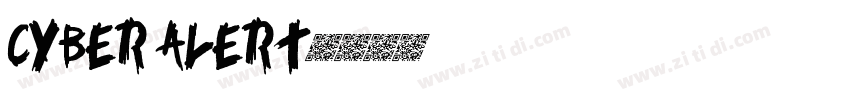 cyber alert字体转换